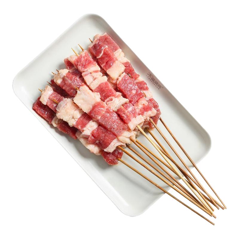 木屋烧烤 肥牛串*10串 新鲜烧烤食材半成品户外露营