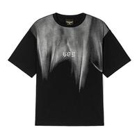 BOY LONDON【银蝶梦境】潮牌短袖春夏男女仿刷烫钻翅膀百搭T恤N01028 黑色 S