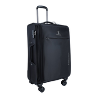 FIDODIDO菲都狄都拉杆箱牛津布万向轮旅行箱商务24托运箱20英寸行李登机箱 黑色升级双排轮 30寸