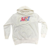 耐克(NIKE)卫衣女装2024春季毛线圈保暖运动服连帽防风外套休闲套头衫 HF1128-100白色 L