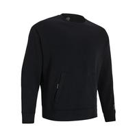 安德玛（UNDERARMOUR）Summit男子针织圆领训练运动卫衣1377172 黑色001 L