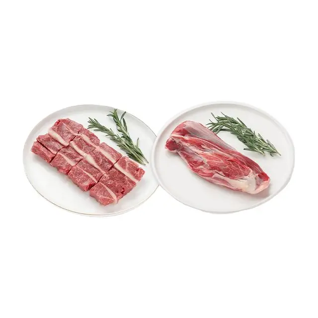 【纽澜地】谷饲原切牛腩300g*2+牛腱子300g*2牛肉礼盒装高青黑牛