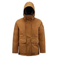 君羽户外羽绒服男中长款800蓬白鹅绒连帽加厚防水鹅绒服G52177