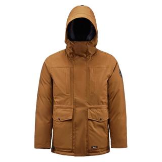 君羽户外羽绒服男中长款800蓬白鹅绒连帽加厚防水鹅绒服G52177