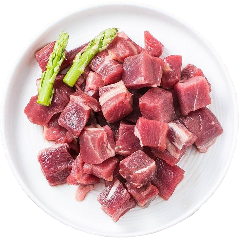 本来样子澳洲和牛M9雪花牛肉500g牛肉粒 咖喱牛肉生鲜牛肉原切 不规则 500g（1包）