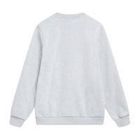 李宁 LI-NING松暖绒卫衣丨肖战同款保暖男装秋冬加绒套头外套AWDT753 花灰浅极致灰-1 XL