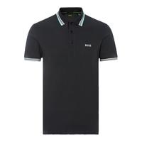 HUGOBOSS23夏季纯色棉质经典简约男士休闲短袖POLO衫