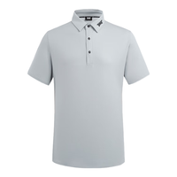 PXG高尔夫服装潮牌男士短袖 24golf透气速干T恤舒适运动polo衫 灰色 M（尺码偏大拍小一码）