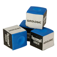 DECATHLON 迪卡侬 台球巧克擦粉杆头枪粉粘球桌球配件GEOLOGIC巧克（4颗装）-2234103