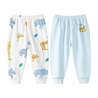 【2件装】儿童秋裤婴幼儿纯棉裤子宝宝男童开裆线裤秋冬保暖裤女