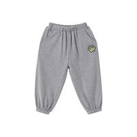 happyB 哈贝比 儿童长裤春秋款男宝宝莫代尔裤子灯笼裤1—6岁弹力透气2024年 浅灰色 80(12-18月)