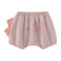 乖奇熊男女宝宝纯棉短裤夏季薄款大PP裤防蚊抗菌婴儿休闲哈伦裤子 深空紫/皮皮兽 73cm