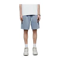 URBAN REVIVO 男装街头休闲松紧抽绳浅蓝牛仔短裤 UMV840048   浅蓝 29