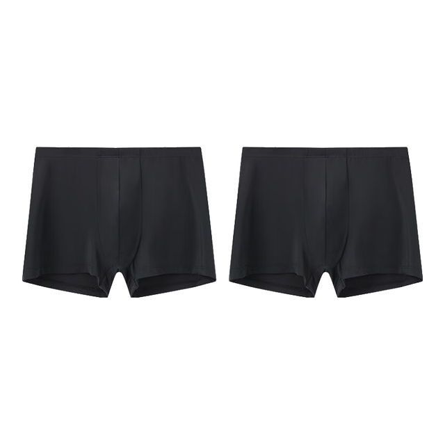 舒雅 男士内裤冰丝无痕120gsm一片式内裤20013T E5/20013T黑色7900 M