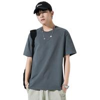 UT 男士纯棉宽松短袖T恤 深灰色A21 2XL
