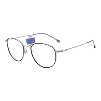 精工(SEIKO)眼镜框男女款全框钛材经典商务近视眼镜架HC3028 173 50mm 哑黑色 173灰色/哑黑色