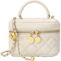 CASSILE卡思乐单肩包女通勤链条斜挎包手提包小包爱人女友 白色