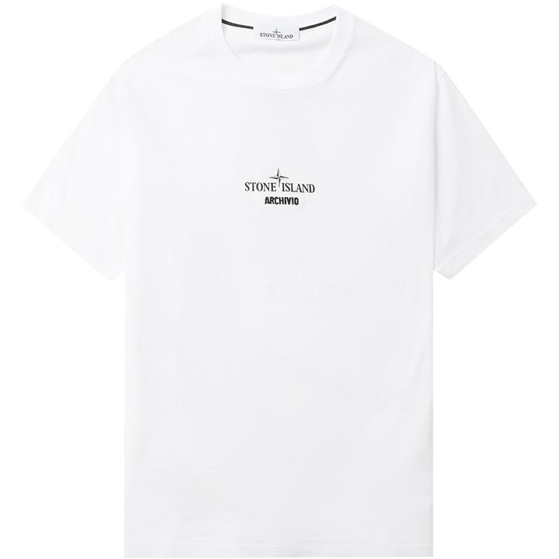 IT STONE ISLAND男装圆领短袖T恤趣味休闲基础半袖52NS91MM