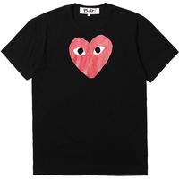 COMME des GARÇONSIT CDG PLAY COMME des GARCONS川久保玲男装短袖T恤红色爱心印花