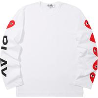 COMME des GARÇONSIT CDG PLAY COMME des GARCONS男装长袖T恤爱心印花LOGO饰62MC