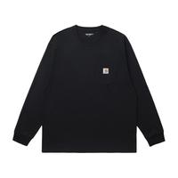Carhartt WIP长袖T恤男装春季经典LOGO标签口袋宽版卡哈特