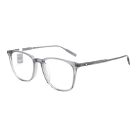 万宝龙(MONTBLANC)近视眼镜框架MB0089OK 003+依视路钻晶膜岩1.67镜片 依视路钻晶膜岩1.67/-1200度内 003透明灰