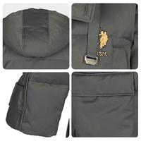 U.S. POLO ASSN.US保罗羽绒服男中青年外套连帽冬季保暖白鸭绒工装外套男百搭男装 藏青7027 M