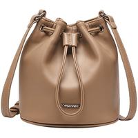 快乐玛丽包包女包百搭腋下包大容量通勤单肩包女斜挎水桶包 930140-可可棕