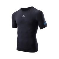 速力达运动护芯2.0 服男户外跑步春秋紧身衣马拉松速干针织压缩短袖女 护芯2.0短袖 终极灰 M-L