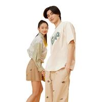 Gap男女装2024春夏LOGO设计感字母经典圆领纯棉短袖T恤885842