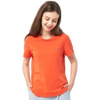宜而爽 凉感女士打底衣短袖T恤衫吸汗透气打底汗衫睡衣女舒适休闲家居服 橘红 L/165