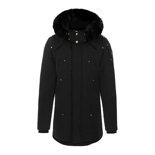 MOOSE KNUCKLES STAG LAKE 修身保暖休闲毛领羽绒服派克大衣男