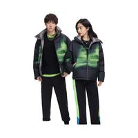 波司登(BOSIDENG)反季清仓奥莱羽绒服男女款面包服加厚立领保暖外套 模糊渐变绿9M77 175/96A