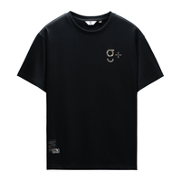 金利来 g+潮牌户外元素大logo短袖T恤男宽松立体印花圆领T 99-黑色 L