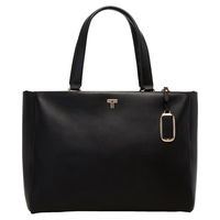 TUMI/途明【秋冬】Voyageur女士托特包皮质简约手提托特包 黑色/浅金色/0196672DLGL