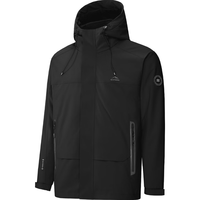 HLA海澜之家羽绒服24新运动SPORTSDAY外套男冬HWRAW4W019A 黑色47 165/84A S114~124斤