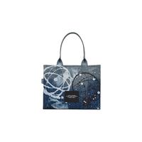 MARC JACOBS 马克·雅克布 FUTURA TOTE联名款 女士手提包 2F4HTT023H05 靛蓝色多色 大号
