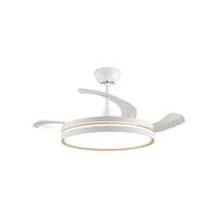 雷士 NVC Lighting 风扇灯餐厅吊扇灯隐形扇叶电风扇灯现代简约卧室客厅餐厅吊灯 舒适风36寸丨36W高显指丨一级能