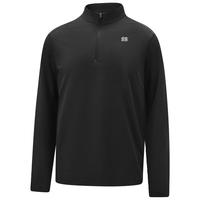 KOLON SPORT/可隆 吸湿速干 男士半拉链长袖T恤  4XL，3XL，2XL，M，L，XL 白桦色BI，黑色BK