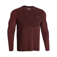 安德玛（UNDERARMOUR）夏季SEAMLESS男子跑步运动长袖T恤1375693 生机红814 L
