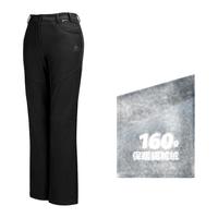 onepolar极地户外软壳裤男女秋冬季防风透气登山裤加绒加厚防风裤 黑色（女款） S