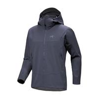 始祖鸟(ARC'TERYX)Gamma LT/Hoody 男子户外连帽软壳衣 轻量夹克防风衣外套春秋男 Gamma LT-蓝黑色-17307 S(60-70kg)