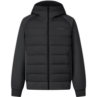 波司登（BOSIDENG）90鹅绒轻薄短款羽绒服男连帽卫衣款休闲百搭保暖外套B40133701 石墨灰8186 L 170/92A