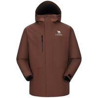 骆驼 户外三合一岩野冲锋衣男女款2025春外套旅游徒步登山服