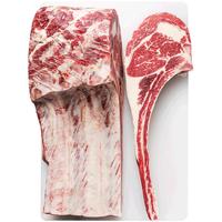 澳爸厨房澳洲战斧牛排原切安格斯谷饲牛扒超大块厚切雪花牛肉 100天短柄战斧500g（2-3cm）