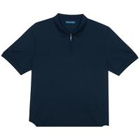 十如仕 P16 桑蚕丝 Polo衫 海军蓝 XS