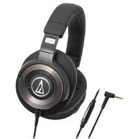 audio-technica 铁三角 WS1100iS 耳罩式头戴式动圈有线耳机 黑色 3.5mm
