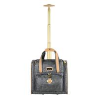 妮可.米勒 单杆单向轮拉杆箱旅行箱登机箱 N4610-07-WT 银灰色 15英寸