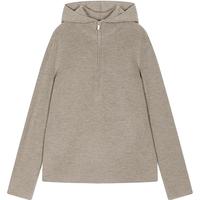 江南布衣25秋毛针织衫巴兰素套头连帽柔软舒适5X9310220 128/麻米色 M