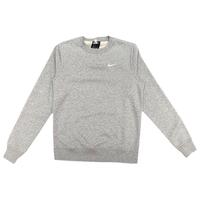 耐克（NIKE） 男装卫衣秋冬新款运动服宽松舒适保暖防风百搭休闲圆领套头衫上衣916609-290 916609-063灰色内里加绒 M